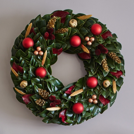 Ruby Holiday Wreath