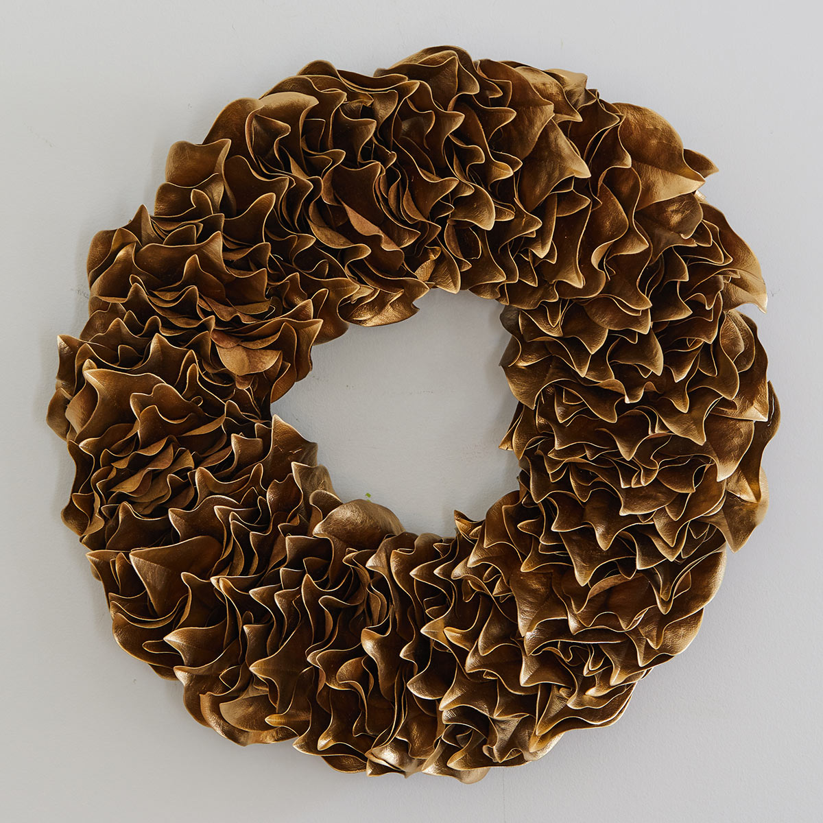 Gold Leaf Peace Wreath