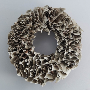 Taupe Lacquer Wreath