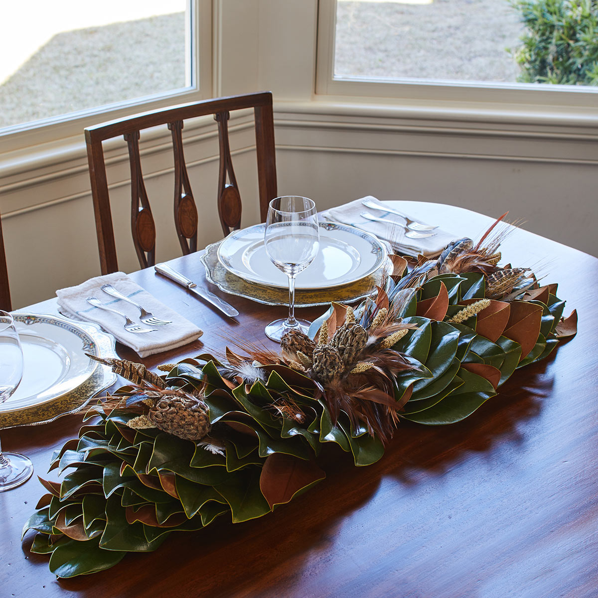 Pheasant Feather Placemat  Table Terrain Dining Tablescapes and Holiday  Table Decorations