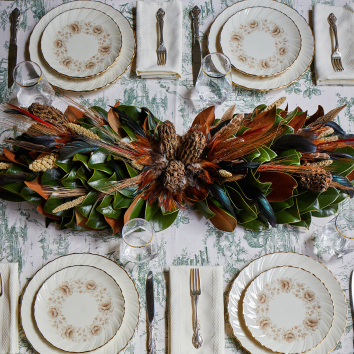 Turkey Pheasant Centerpiece