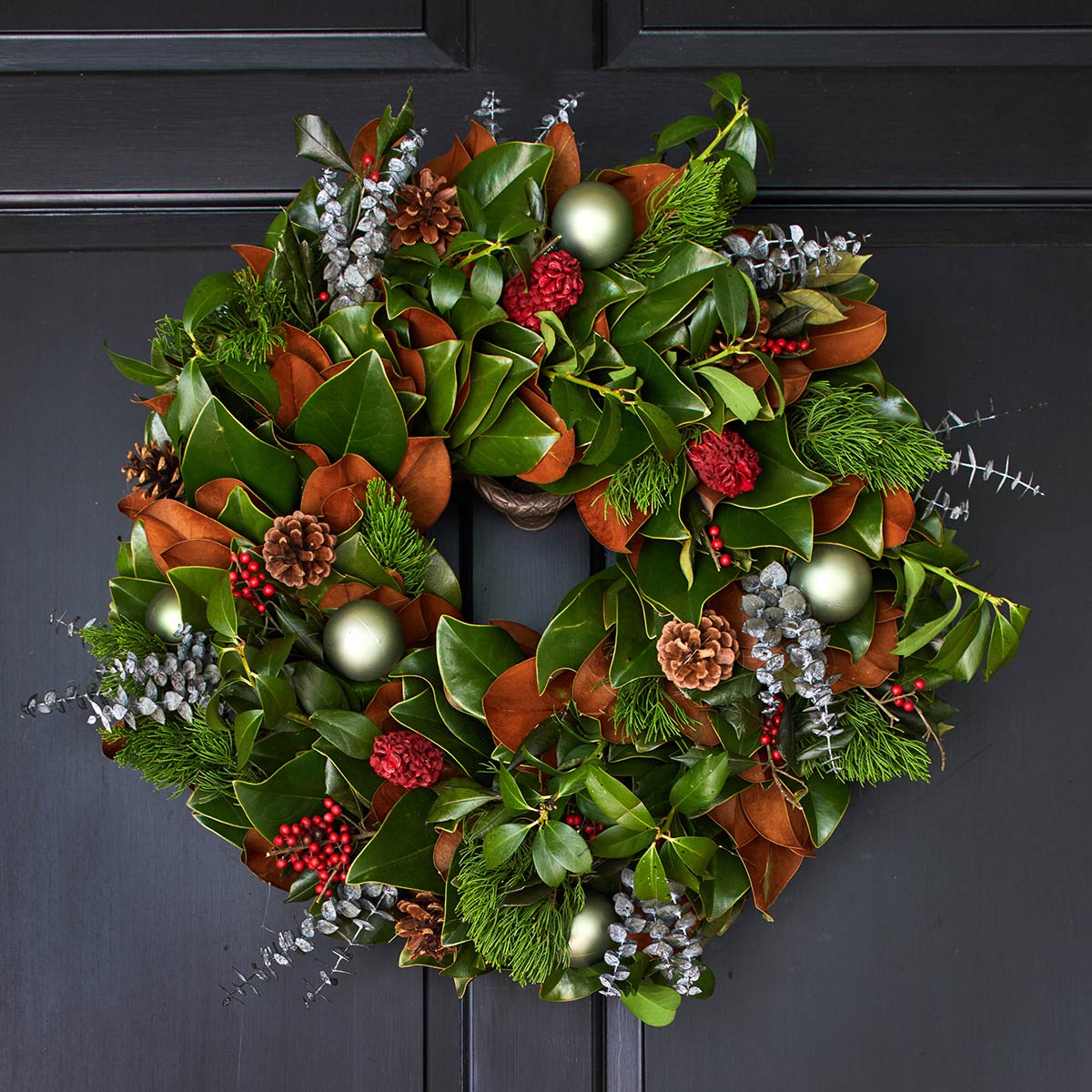 Wintergreen & Ruby Wreath