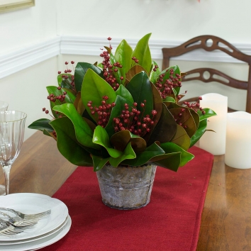 Magnolia & Berry Centerpiece