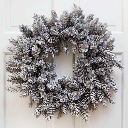 Taupe Pinecone Wreath