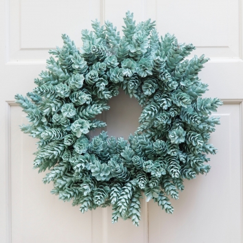Seafoam Pinecone Wreath